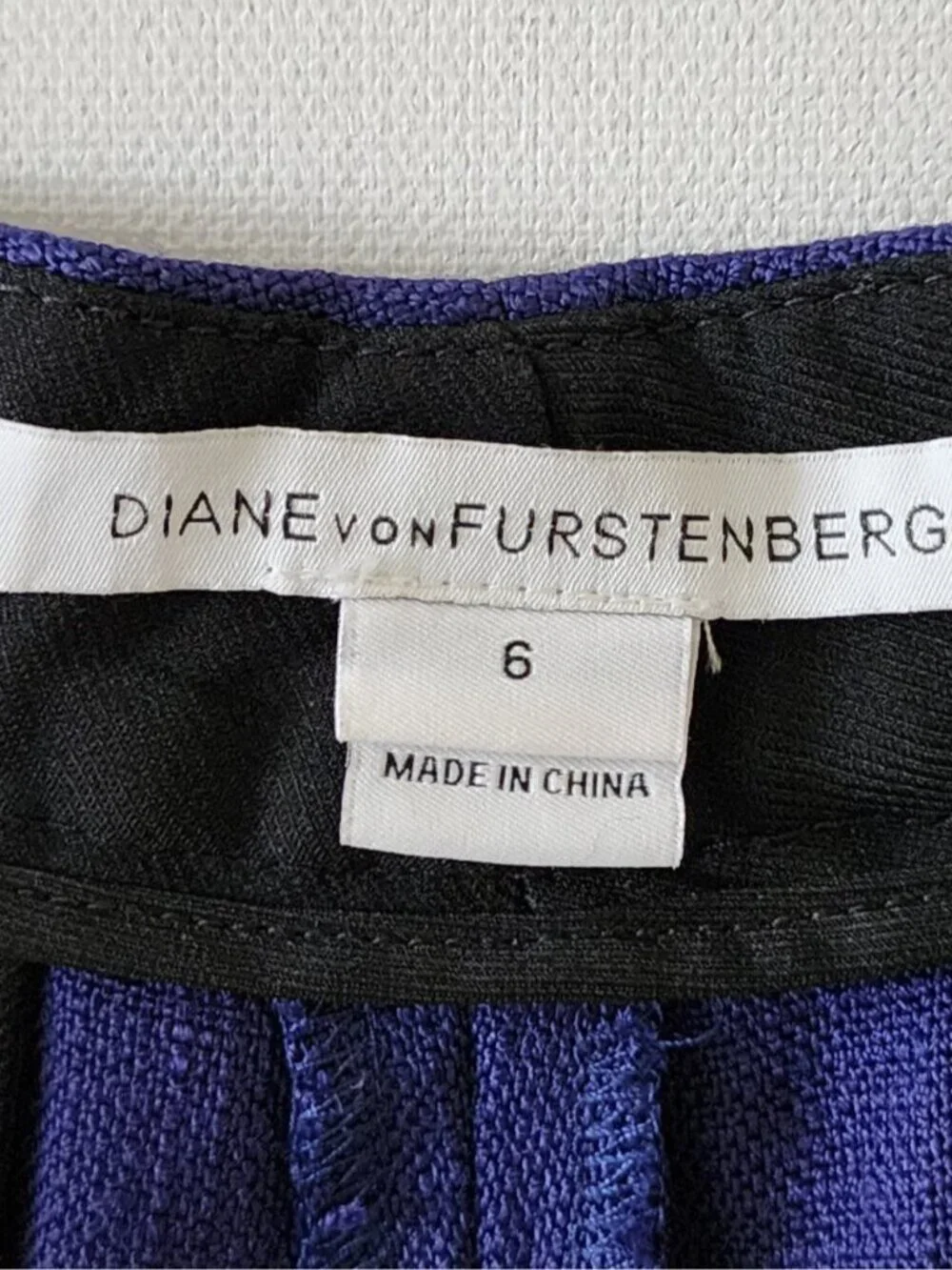 Diane Von Furstenberg Stretch Woven Mid Rise Ankle Pants